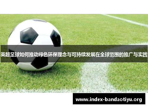 英超足球如何推动绿色环保理念与可持续发展在全球范围的推广与实践 英超足球如何推动绿色环保理念与可持续发展在全球范围的推广与实践